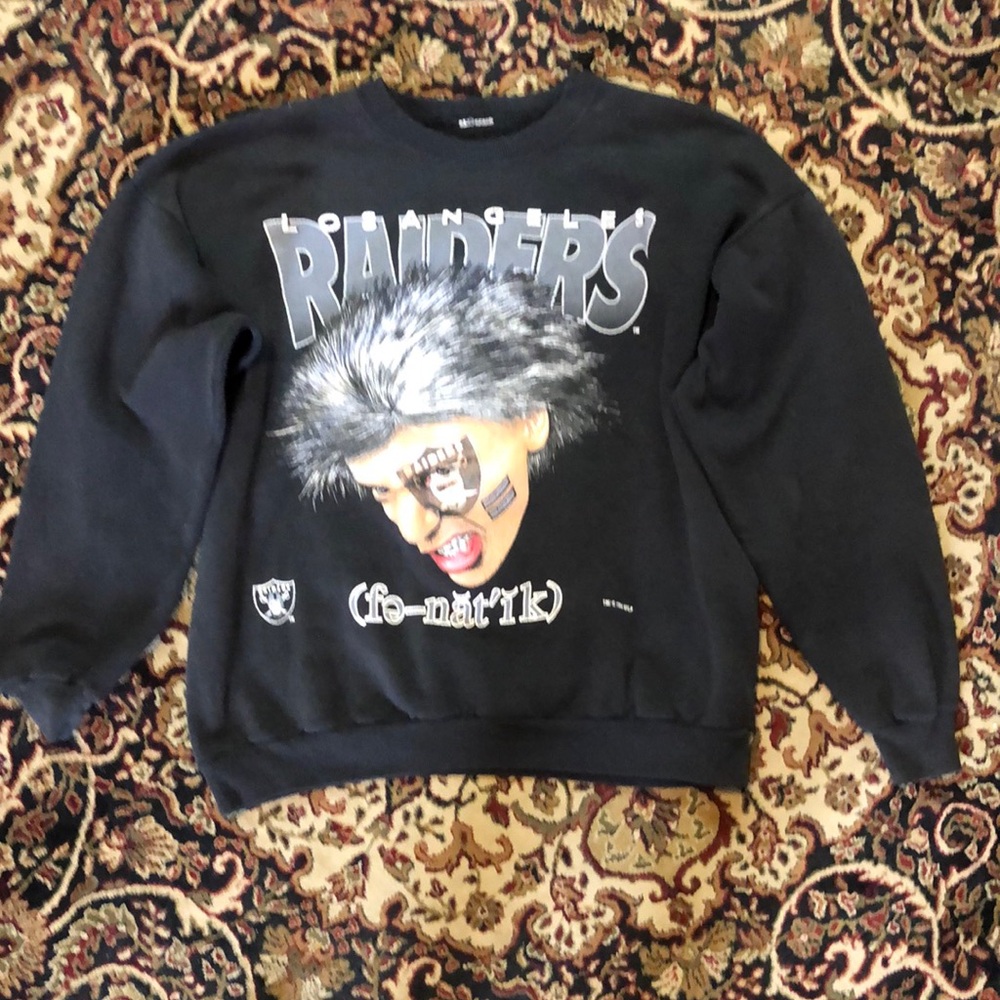 Vintage 1994  Black Los Angeles Raiders Graphic Crewneck